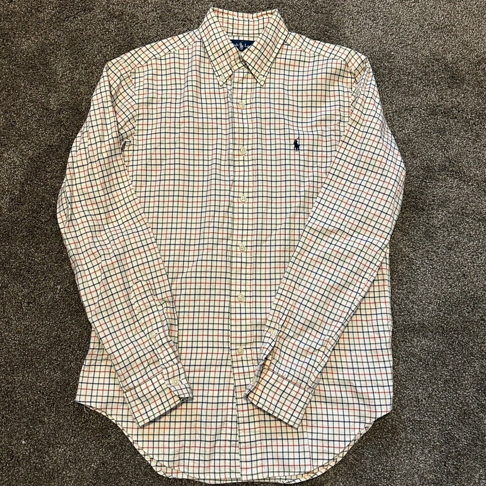Polo Ralph Lauren Classic Fit Plaid Button Down Shirt | Soft Cotton | Size S